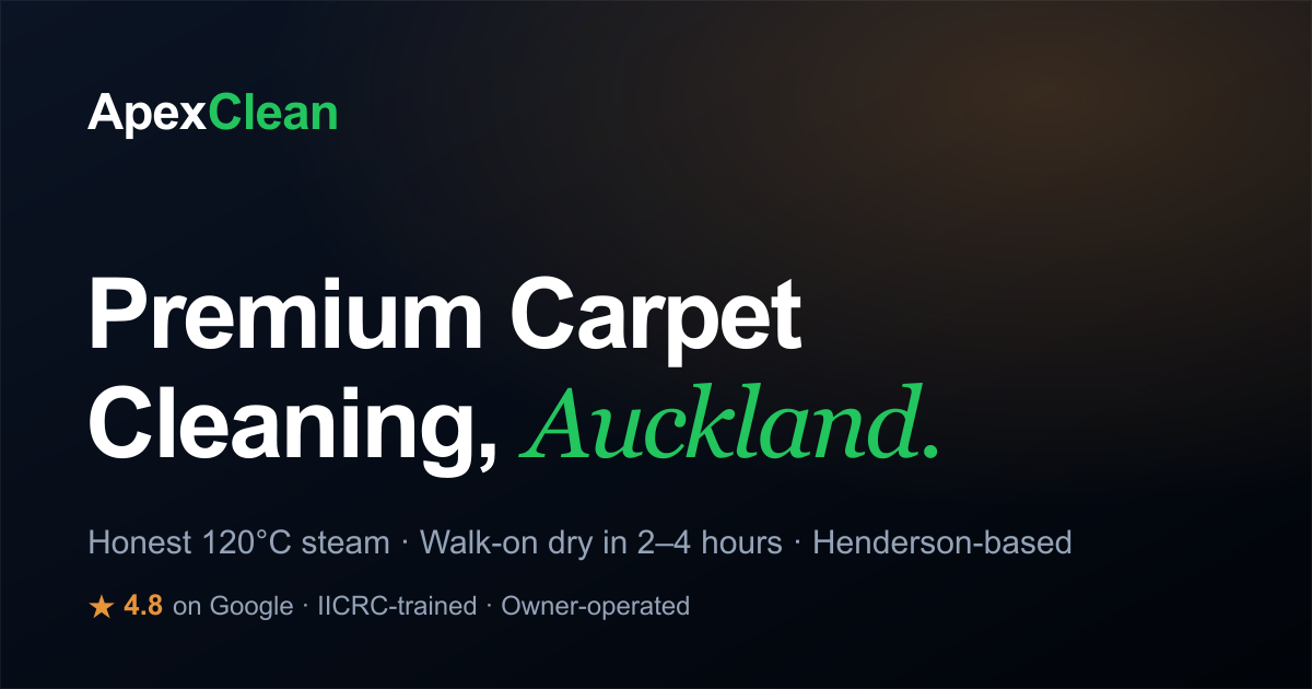 Carpet Cleaning in West Auckland | ApexClean