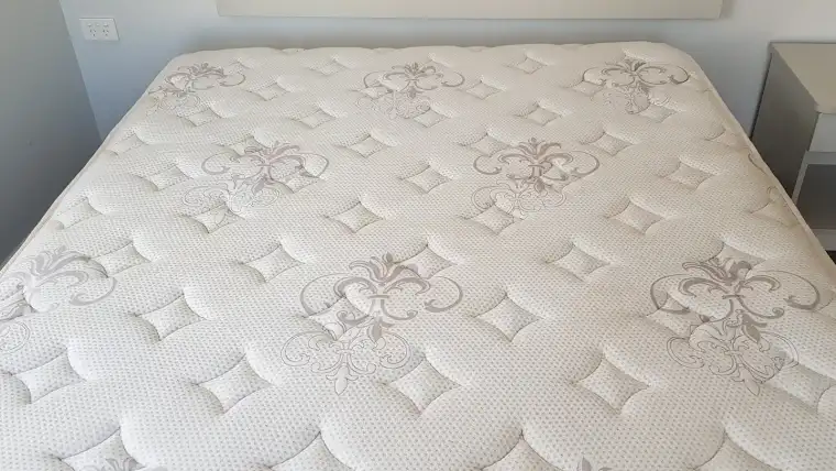 Mattress after ApexClean hot-water extraction — clean