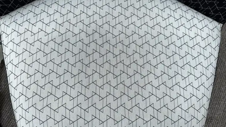 Upholstery after ApexClean hot-water extraction — clean